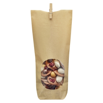 SAC CONFISERIE KRAFT A FENETRE